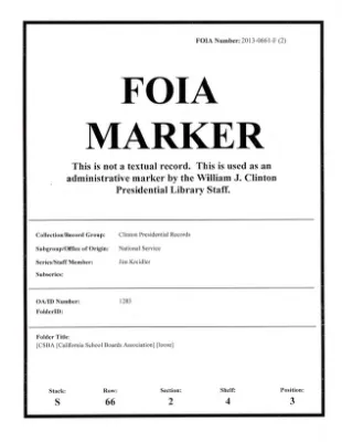 [CSBA [California School Boards Association] [loose]