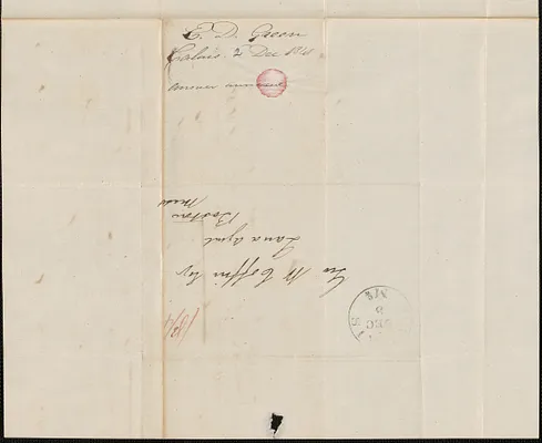 E. D. Green to George Coffin, 2 December 1841