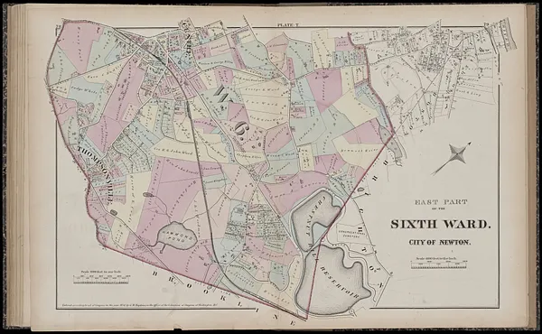 Atlas of the city of Newton, Middlesex Co., Massachusetts