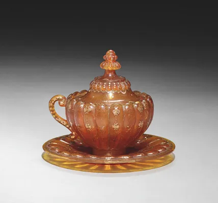 Covered Cup and Saucer