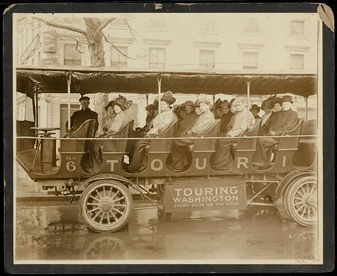 Barre High School class of 1912 on a trip around Washington, D.C.