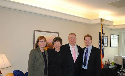 Valerie Jarrett with the Clementi Family in support of Upstander Not A Bystander Initiative