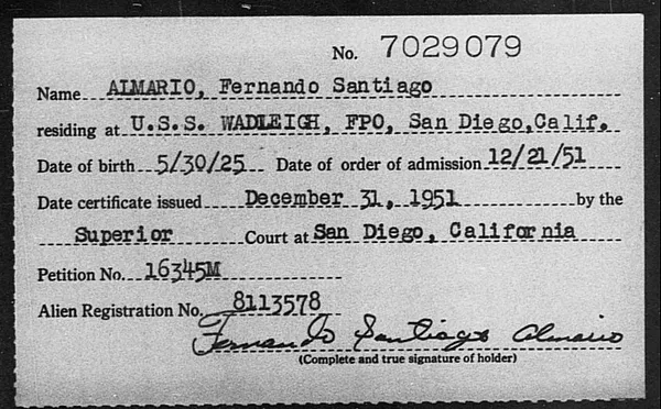 Almario, Fernando Santiago - 1951
