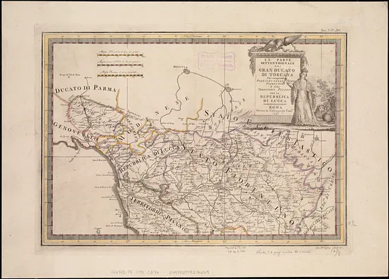 La parte settentrionale del Gran Ducato di Toscana