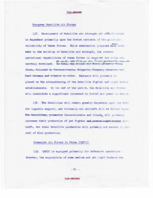 Memoranda for the Intelligence Advisory Committee Regarding National Intelligence Estimate 11-4-54, Soviet Capabilities and Probable Soviet Courses of Action Through Mid-1959, Part 3 of 3
