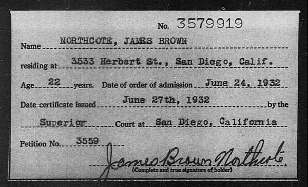 Northcote, James Brown - 1932