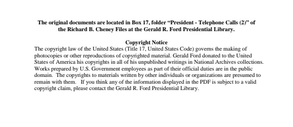President - Telephone Calls (2)
