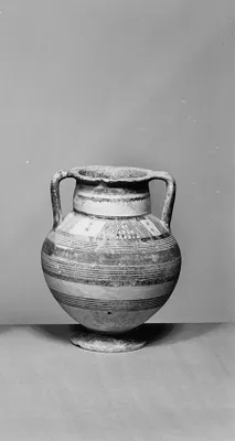 Amphora with Geometric Decoration