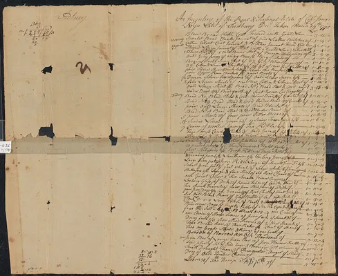 An inventory of the real & personal estate of Capt. Jonas Noyes late of Sudbury Decd taken Mar. 29th 1775
