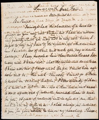 Letter from James Allwood Smith, Great Falls, to Amos Augustus Phelps, Oct. 19. 1831