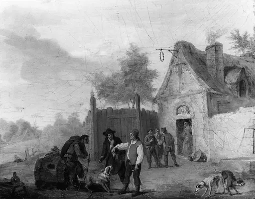 Scene in a Tavern Yard