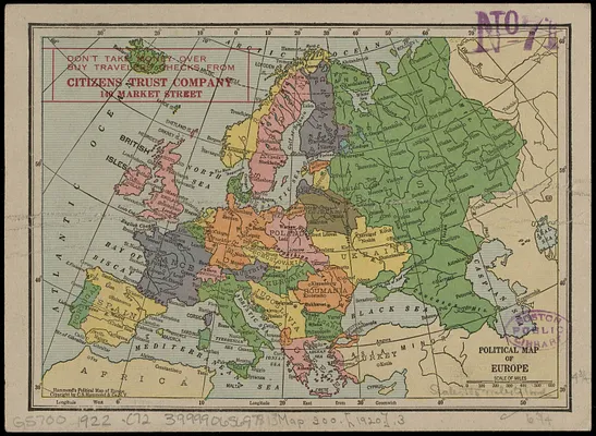 Political map of Europe