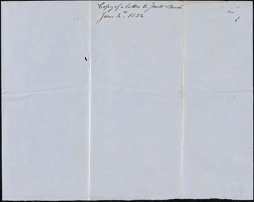 Copy of a letter from Samuel Warner to Jewett and March, 4 June 1852