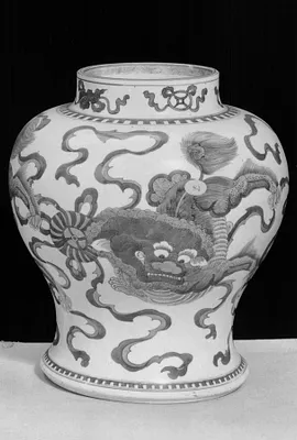 Jar with Three Fu-Dogs