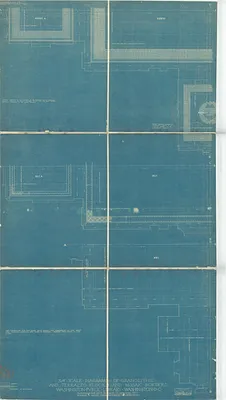 3/4" Scale Diagrams of Granolithic and Terrazzo Floors and Mosaic Borders