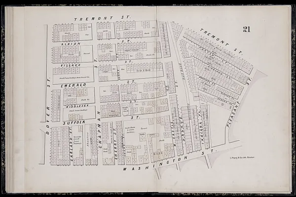 Plan of the city of Boston
