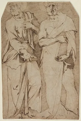 Two Standing Saints
