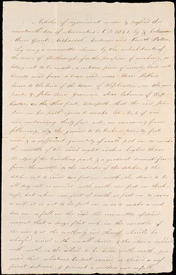 Damages and Agreements for Town Roads and Bridges, 1821-1849