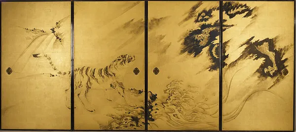 Fusuma: Tigers and Dragon