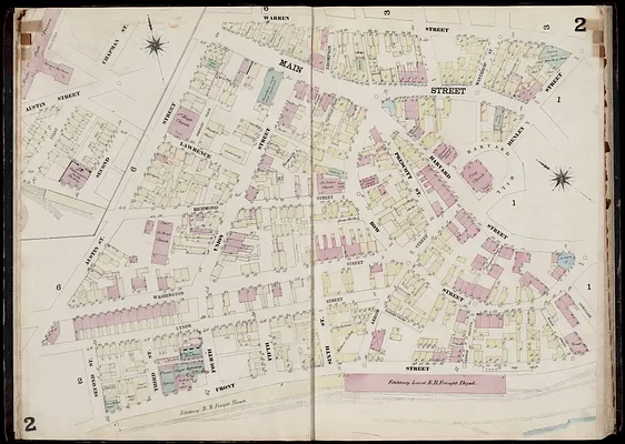 Insurance map of Charlestown : portions of Roxbury (now annexed to Boston) and Cambridge