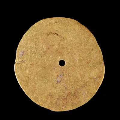 Disc-Shaped Ornament with Pierced Hole