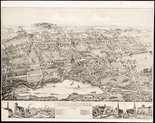View of Wallingford, Connecticut