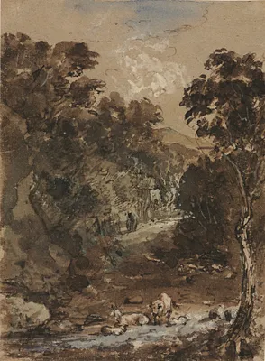 Landscape with Farm Animals