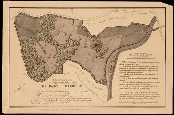Proposition as to a public ground to include the Harvard Arboretum
