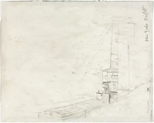 Study for New York Night (verso)