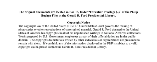 Executive Privilege (3)