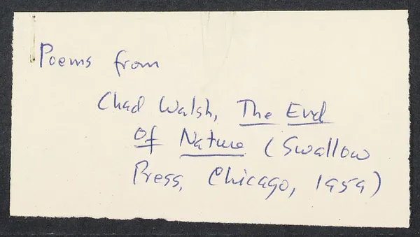 Herbert Brutus Ehrmann Papers, 1906-1970. Sacco-Vanzetti. Fan mail, 1969. Box 7, Folder 19, Harvard Law School Library, Historical & Special Collections