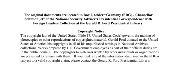 Germany (FRG) - Chancellor Schmidt (2)
