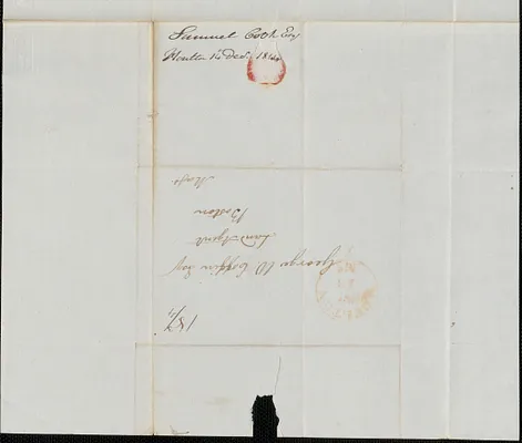 Samuel Cook to George Coffin, 14 December 1844