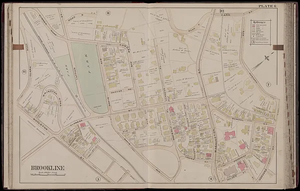 Atlas of the town of Brookline, Massachusetts