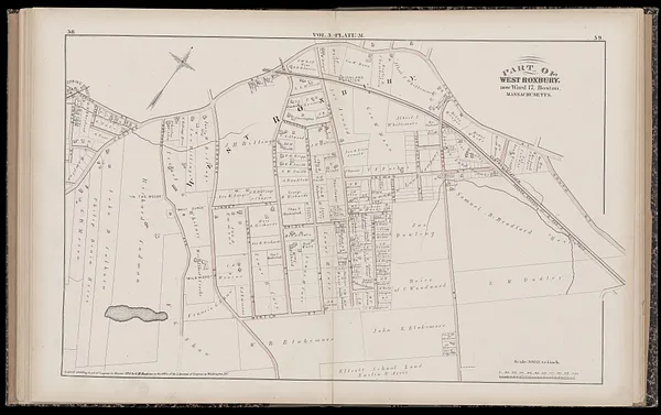 Atlas of the county of Suffolk, Massachusetts : vol. 5th, West Roxbury, now ward 17, Boston : from actual survey & official records