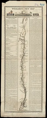 Willard's new map of the Hudson River