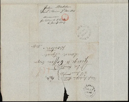 John Webber to George Coffin, 7 December 1846
