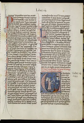 Initial C with Three Envoys of Crusaders Before the Crowned Emperor of Constantinople