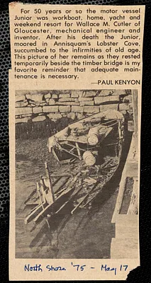 Yacht Junior, Wallace Cutler