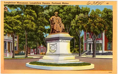 Longfellow Monument, Longfellow Square, Portland, Maine