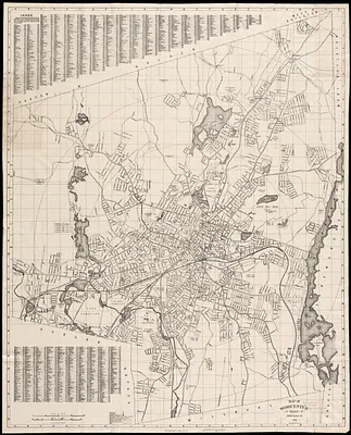 Map of Worcester Mass