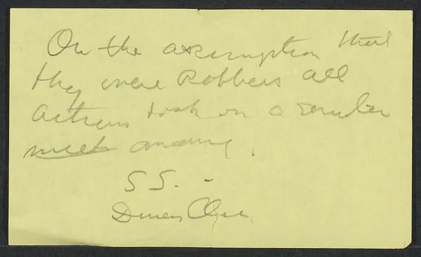 Herbert Brutus Ehrmann Papers, 1906-1970. Sacco-Vanzetti. The Magnetic Point and the Morelli Evidence: Typed MS and correspondence re article, 1965. Box 18, Folder 20, Harvard Law School Library, Historical & Special Collections