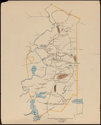 Plan of the town of Wayland in the year 1776