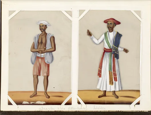 Leaf from Bound Collection of Twenty Miniatures Depicting Village Life