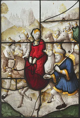 Jacob Returning to Canaan with Rachael and Leah Pursued by Laban