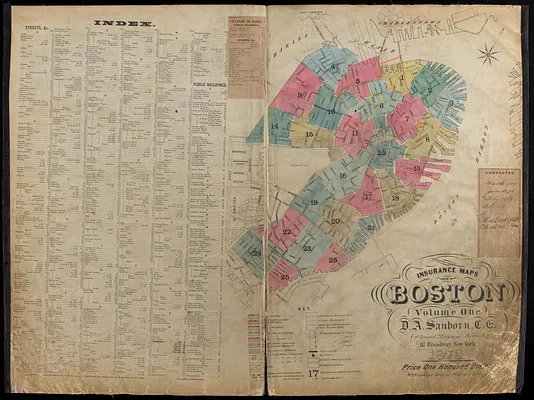 Insurance maps of Boston volume one