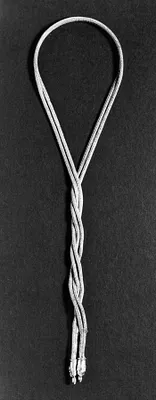 Braided Chain Necklace with Animal-Head Terminals