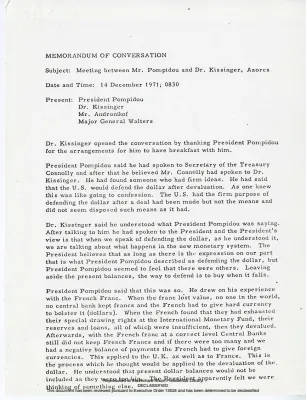 FRENCH/US AGREEMENT (Framework for Monetary and Trade Settlement) [3 of 3]