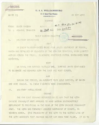 Memorandum, Daily Korean Bulletin