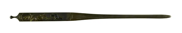 Kogai with Bird and Reeds